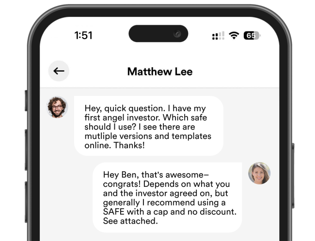 Message your mentor